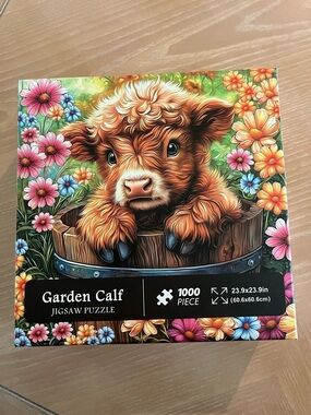 1000 piece Garden Calf jigsaw puzzle.